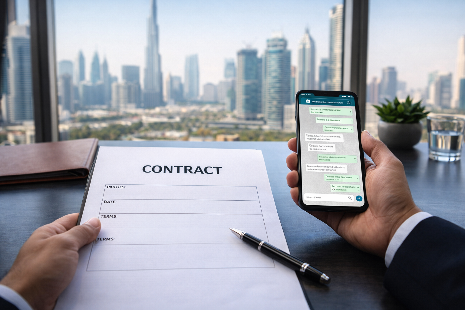 written contracts in UAE commercial disputes protect businesses beyond emails and WhatsApp messages